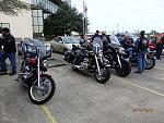 Bikes at staging area.