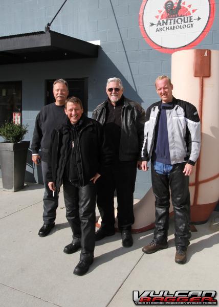 Gibby, Greg, Dave, and Tim at American Pickers.