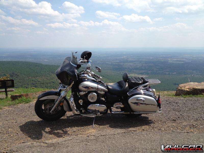 Up on top of Mt Nebo in AR. Beautiful day, ride, and scenery.