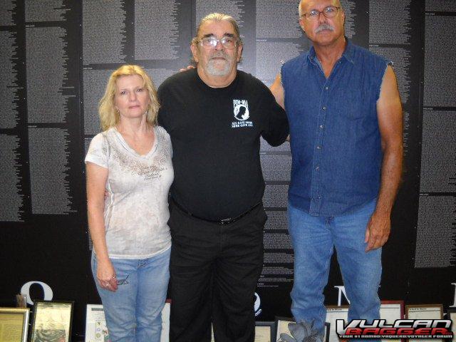 my Wife, Tom & me at VietNam Traveling Wall, 2012