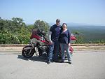 Wife and I on Talimena Pkwy